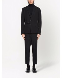 Мужской черный шерстяной пиджак от Prada