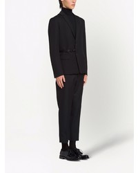 Мужской черный шерстяной пиджак от Prada