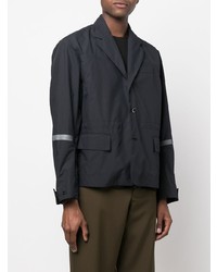 Мужской черный шерстяной пиджак от Sacai