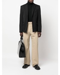 Мужской черный шерстяной пиджак от Bottega Veneta