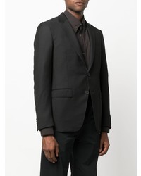 Мужской черный шерстяной пиджак от Zegna