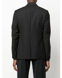 Мужской черный шерстяной пиджак от Zegna