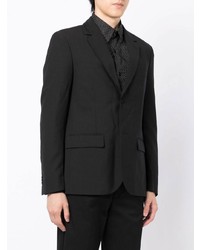 Мужской черный шерстяной пиджак от agnès b.
