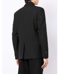Мужской черный шерстяной пиджак от agnès b.