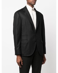 Мужской черный шерстяной пиджак от Brunello Cucinelli