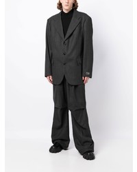 Мужской черный шерстяной пиджак от Raf Simons