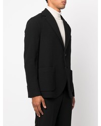 Мужской черный шерстяной пиджак от Circolo 1901