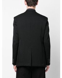 Мужской черный шерстяной пиджак от Lanvin