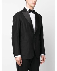 Мужской черный шерстяной пиджак от Brioni