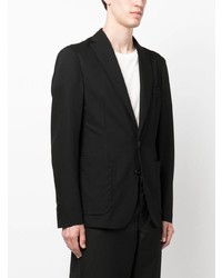 Мужской черный шерстяной пиджак от Meta Campania Collective