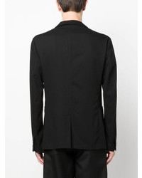 Мужской черный шерстяной пиджак от Meta Campania Collective