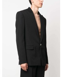 Мужской черный шерстяной пиджак от Balmain