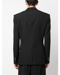 Мужской черный шерстяной пиджак от Balmain