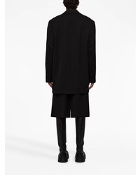 Мужской черный шерстяной пиджак от Jil Sander