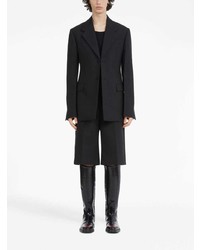 Мужской черный шерстяной пиджак от Ferragamo