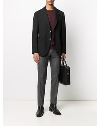 Мужской черный шерстяной пиджак от Gabriele Pasini