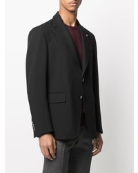 Мужской черный шерстяной пиджак от Gabriele Pasini