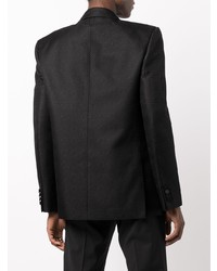 Мужской черный шерстяной пиджак от Saint Laurent