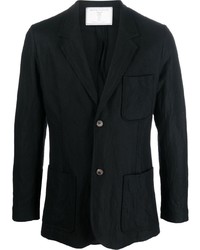 Мужской черный шерстяной пиджак от Societe Anonyme