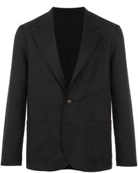 Мужской черный шерстяной пиджак от Societe Anonyme
