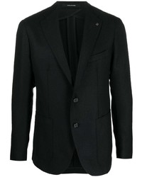 Мужской черный шерстяной пиджак от Tagliatore