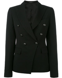 Женский черный шерстяной пиджак от Tagliatore