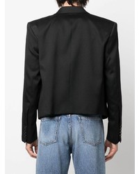 Мужской черный шерстяной пиджак от Ami Paris