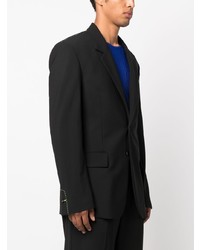 Мужской черный шерстяной пиджак от MSGM