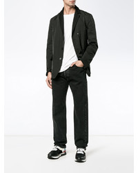 Мужской черный шерстяной пиджак от Givenchy