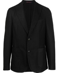 Мужской черный шерстяной пиджак от The Gigi