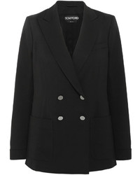 Женский черный шерстяной пиджак от Tom Ford