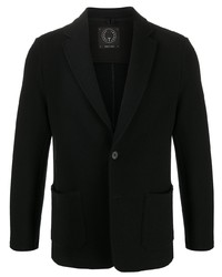 Мужской черный шерстяной пиджак от Tonello