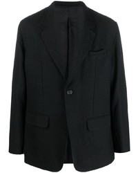 Мужской черный шерстяной пиджак от Undercover