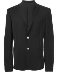 Мужской черный шерстяной пиджак от Versus