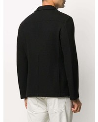 Мужской черный шерстяной пиджак от Tonello