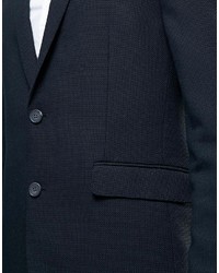 Мужской черный шерстяной пиджак от Minimum