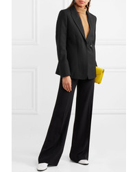 Женский черный шерстяной пиджак от Victoria Beckham
