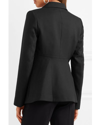 Женский черный шерстяной пиджак от Victoria Beckham