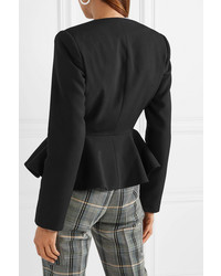 Женский черный шерстяной пиджак от Stella McCartney