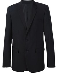 Мужской черный шерстяной пиджак от Wooyoungmi