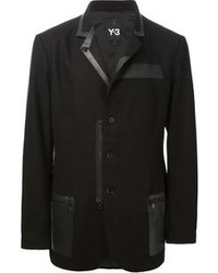 Мужской черный шерстяной пиджак от Y-3