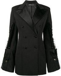 Женский черный шерстяной пиджак от Y/Project