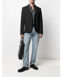 Мужской черный шерстяной пиджак от Zadig & Voltaire