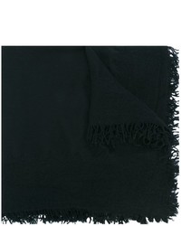 Мужской черный шерстяной плетеный шарф от Faliero Sarti