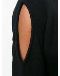 Женский черный шерстяной свитер от MCQ