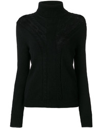 Женский черный шерстяной свитер от Altuzarra