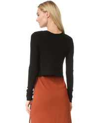 Женский черный шерстяной свитер от A.L.C.