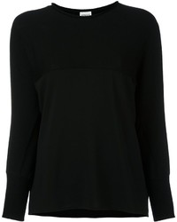 Женский черный шерстяной свитер от Armani Collezioni