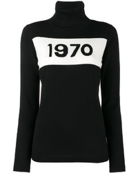 Женский черный шерстяной свитер от Bella Freud