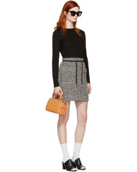 Женский черный шерстяной свитер от Carven